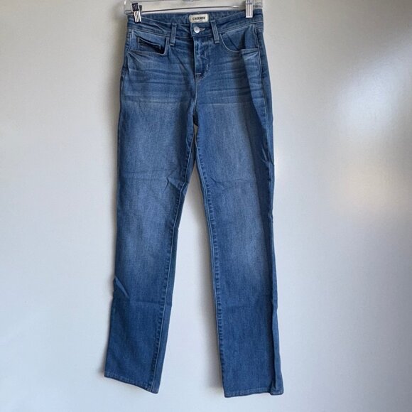 L'AGENCE Harrison High Rise Slim Straight Jeans Size 24 - Picture 2 of 12